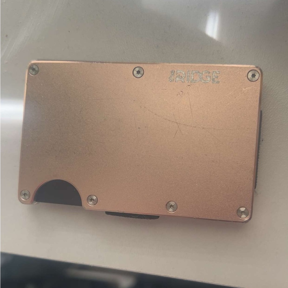 Rose Gold Ridge Wallet - Picture 7 of 7